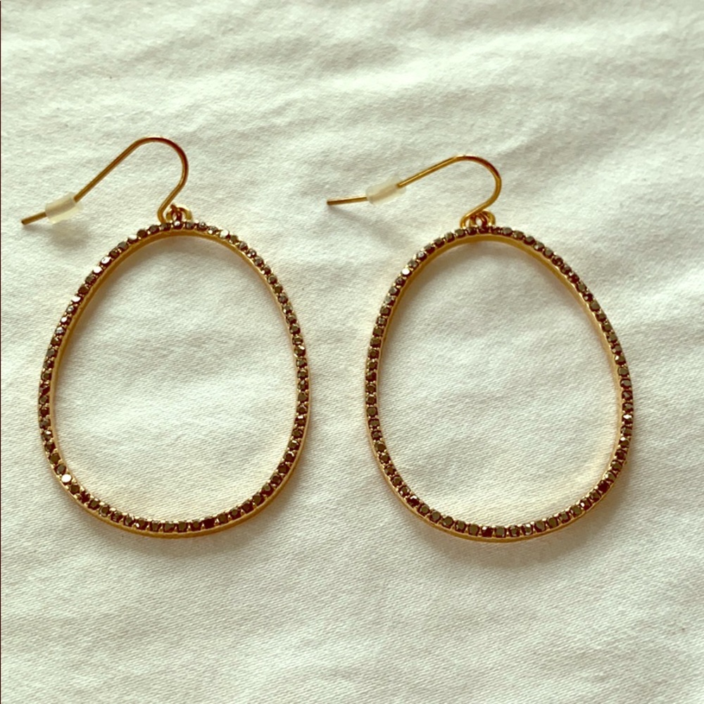 Pewter Sparkle Beaded Earrings
